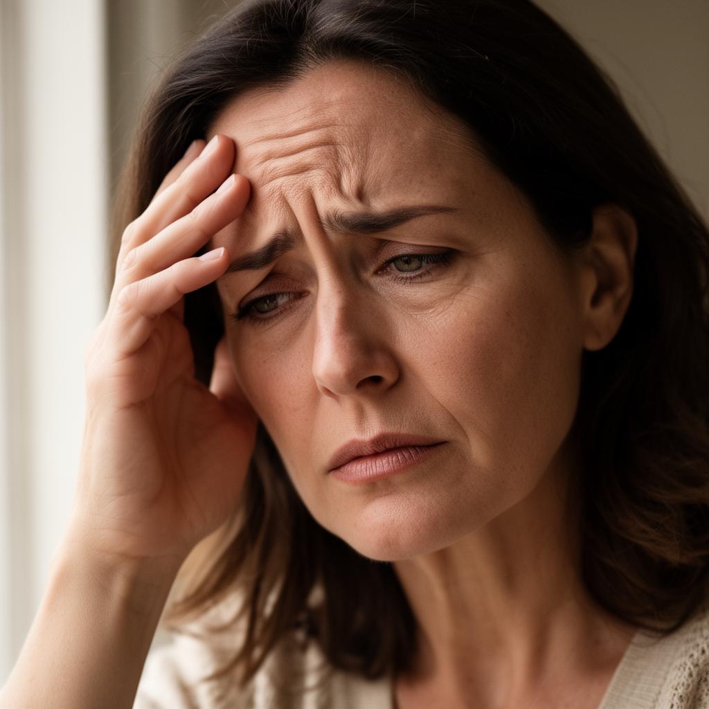 Woman in her 40s feeling tired and foggy